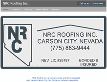 Tablet Screenshot of nrcroofinginc.com